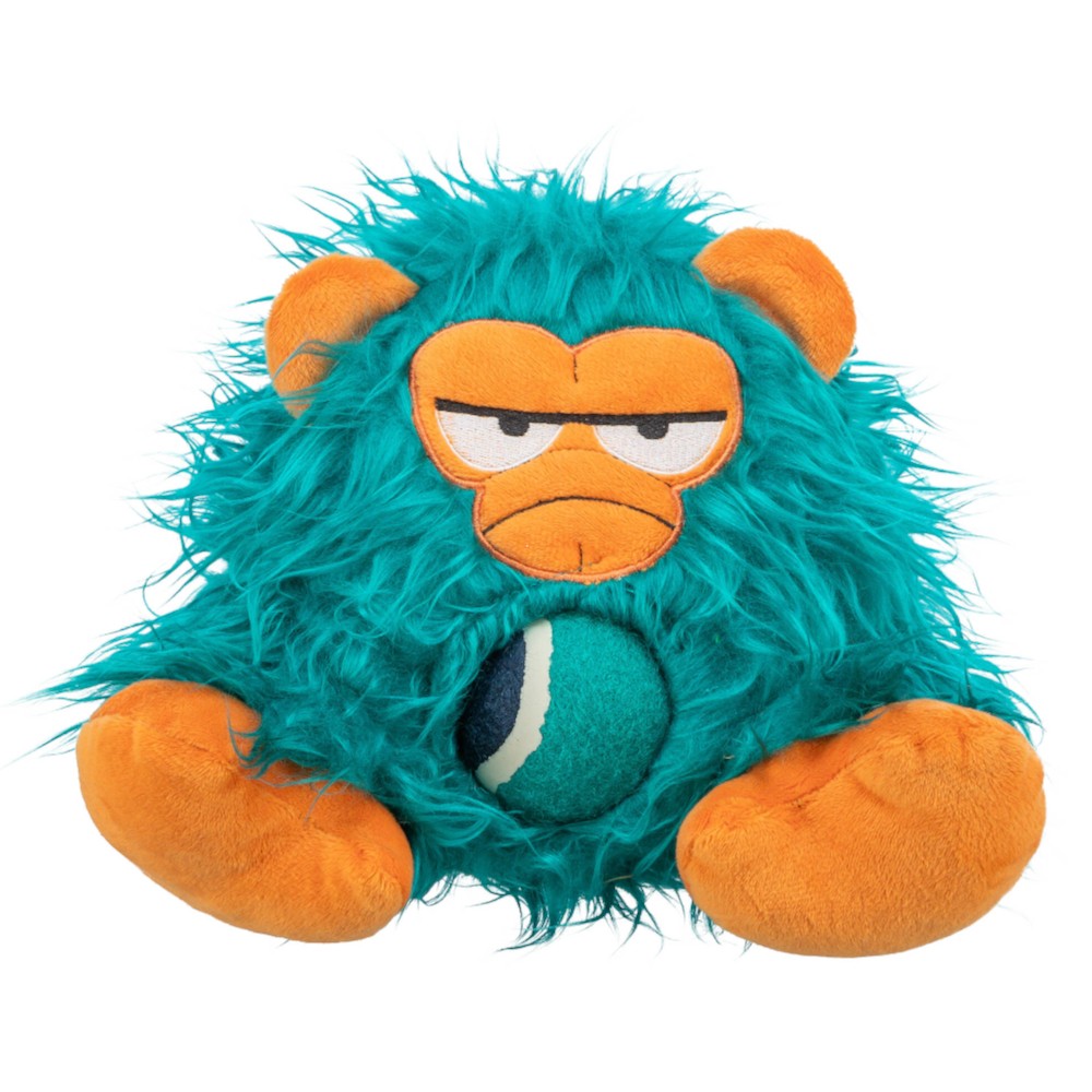 Monstro com Bola de Tenis em Pelucia para Cão e Gato 25 cm
