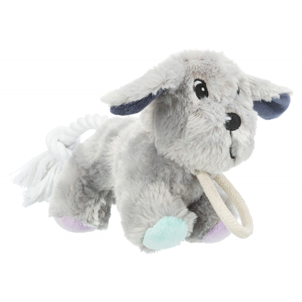 [TX36160] JUNIOR CAO EM PELUCIA COM CORDA 24 CM