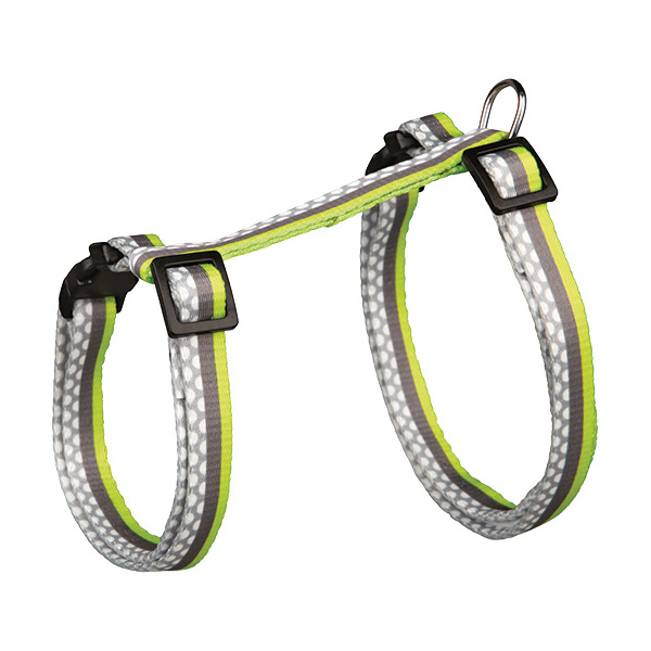 Peitoral+trela "Freshline Spot" em Nylon para Gatos Acessório de Passeio