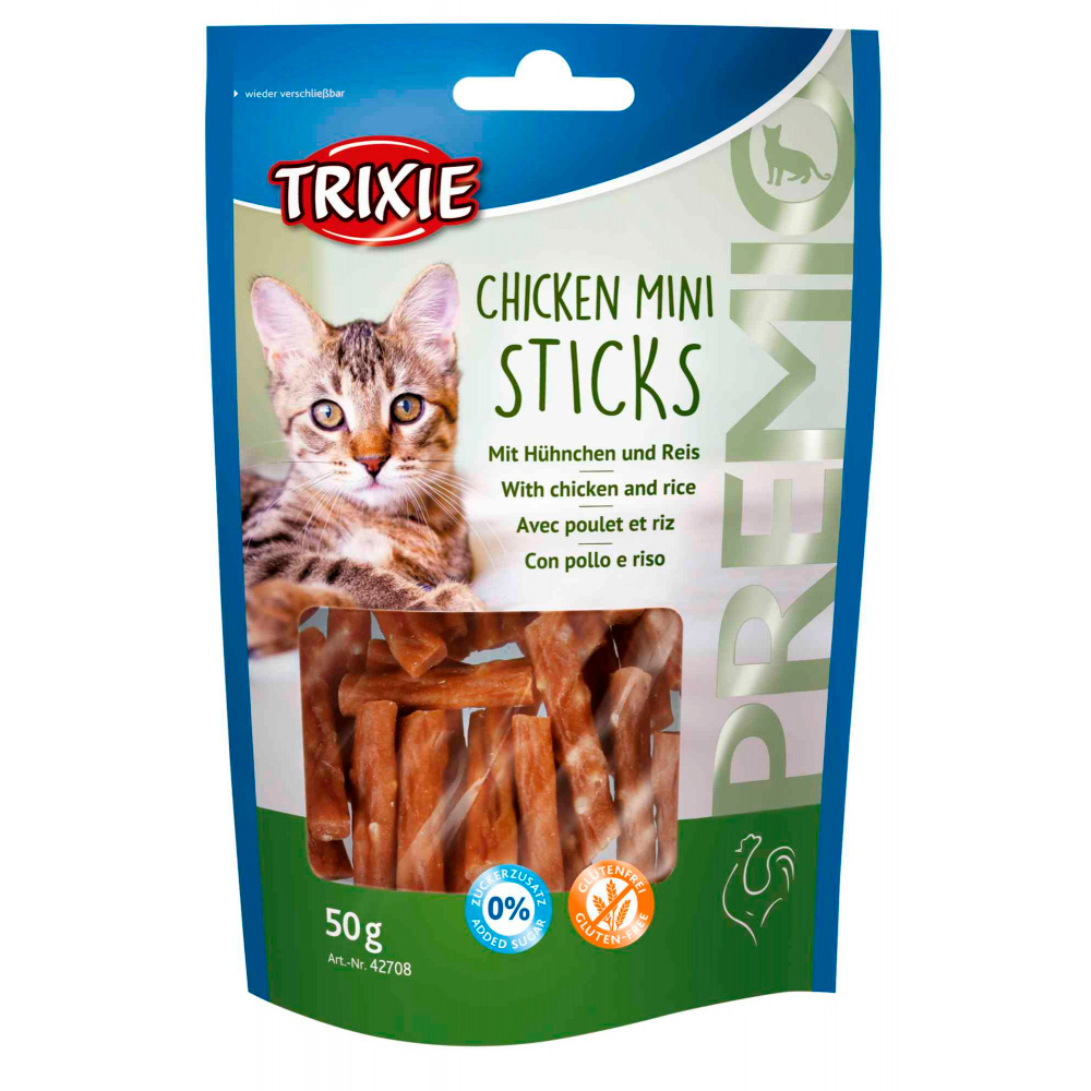 PREMIO - MINI STICKS C/ FRANGO E ARROZ 50 GR