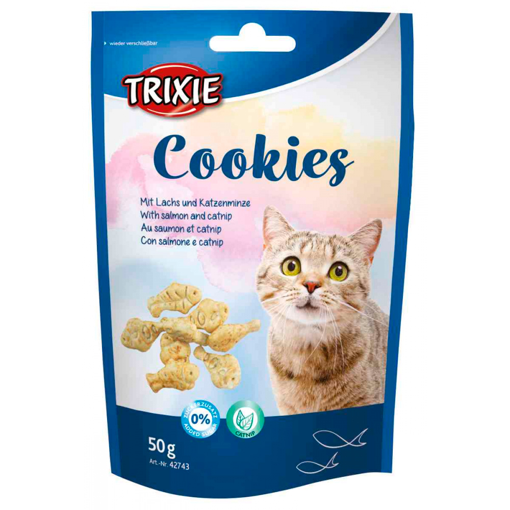 [TX42743] COOKIES COM SALMAO E CATNIP 50 GR