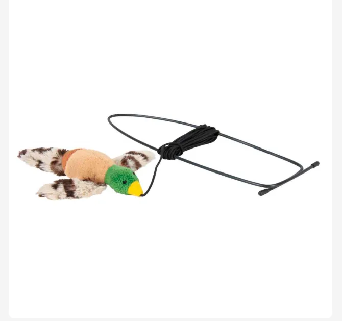 PASSARO EM PELUCIA COM CATNIP P/ PENDURAR NA PORTA