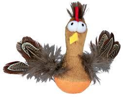 [TX45787] FRANGO "SEMPRE-EM-PE" EM PELUCIA C/ PENAS 10 CM