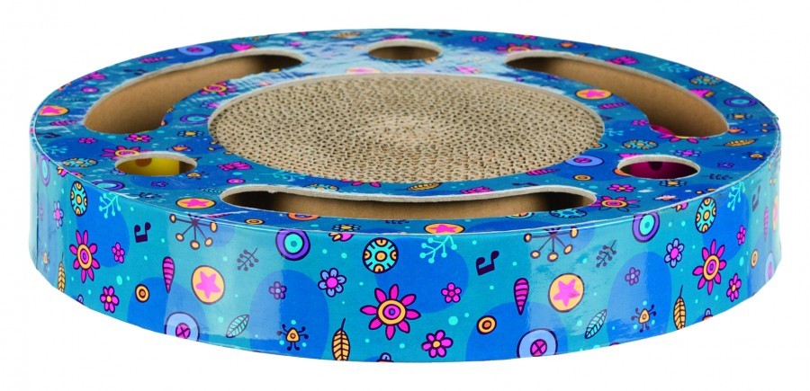 Bor de Arranhar com Brinquedos ø (Castanho) para Gato 33 cm