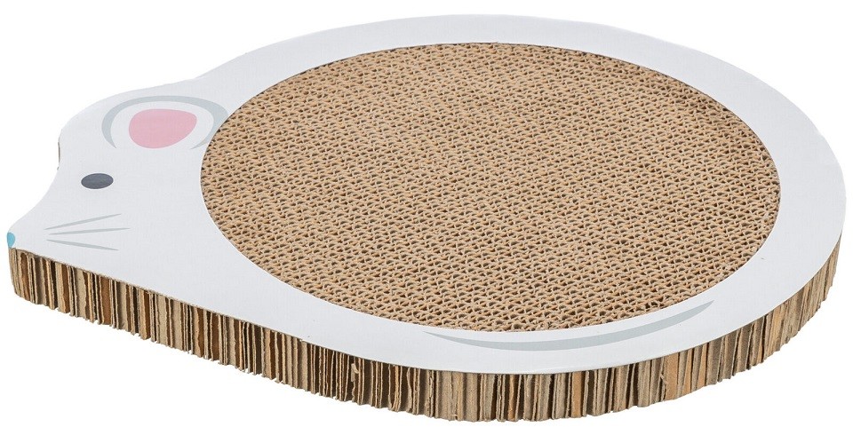 [TX48040] JUNIOR - ARRANHADOR EM CARTAO "RATO" 35x2,5x29x5 CM (BRANCO)