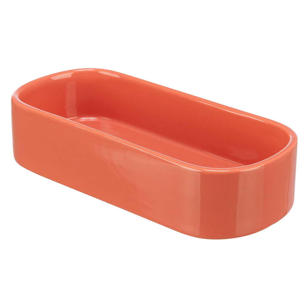 GAMELA OVAL CERAMICA P/ COELHOS/PORQ. INDIA 600 ML/22x10 CM