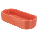 GAMELA OVAL CERAMICA P/ COELHOS/PORQ. INDIA 600 ML/22x10 CM