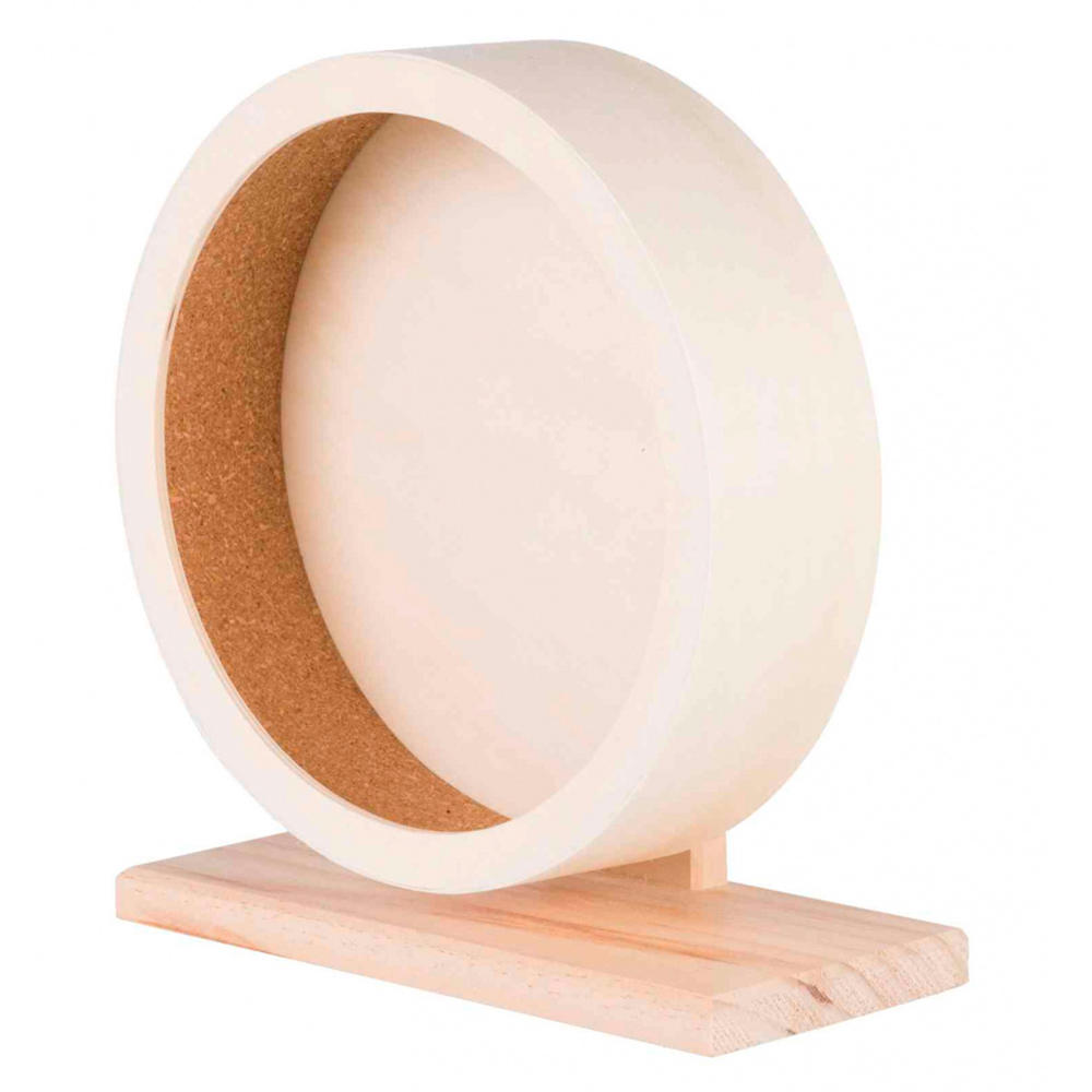RODA EM MADEIRA P/ RATOS E HAMSTERS - ø 21 CM