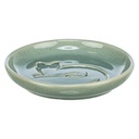 GAMELA EM CERAMICA (GATO EM RELEVO) 0,15 LT /ø14,5 CM (AZUL)
