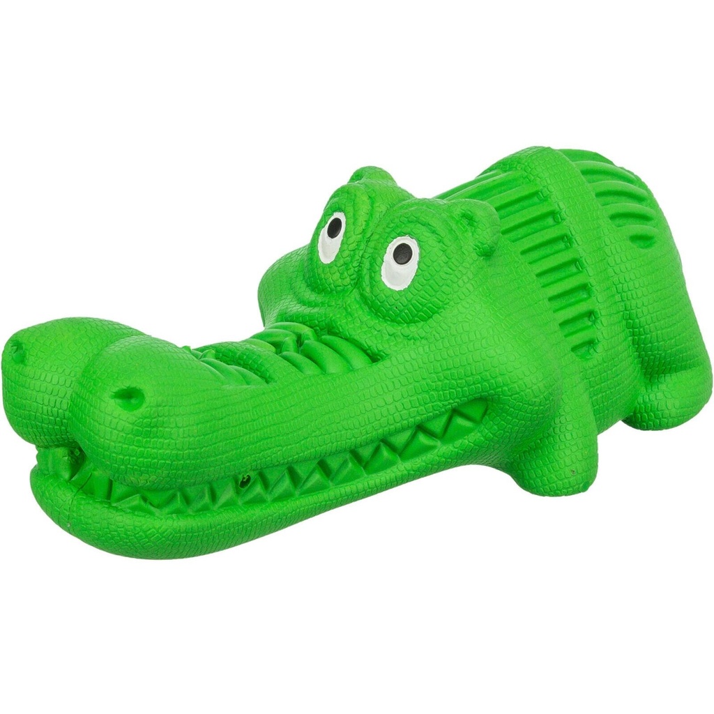 Trixie Crocodilo em Borracha Natural para Snacks (Verde) para Cão 18 cm