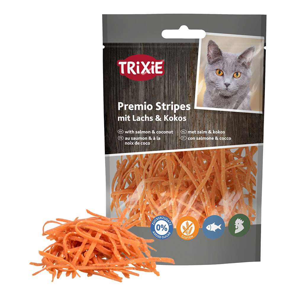 PREMIO - TIRAS C/ SALMAO E COCO 50 GR
