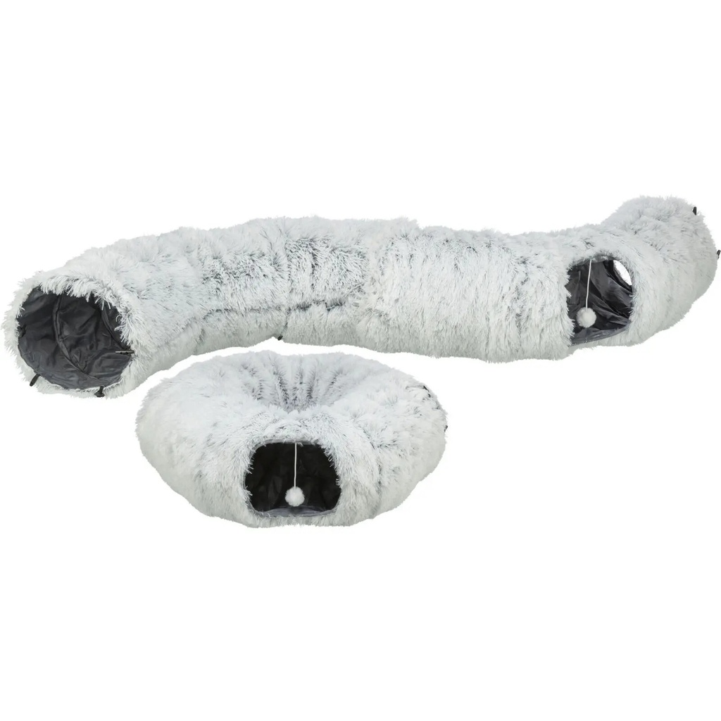 Tunel "Harvey" para Gatos — (Cinzento) Brinquedo ø25 × 160 cm