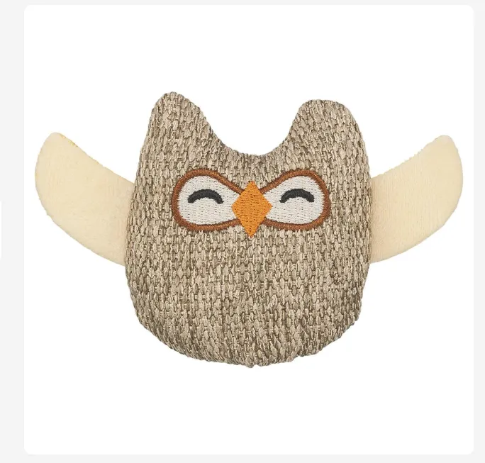 Trixie Coruja em Pelúcia / poliester com Catnip 8 cm