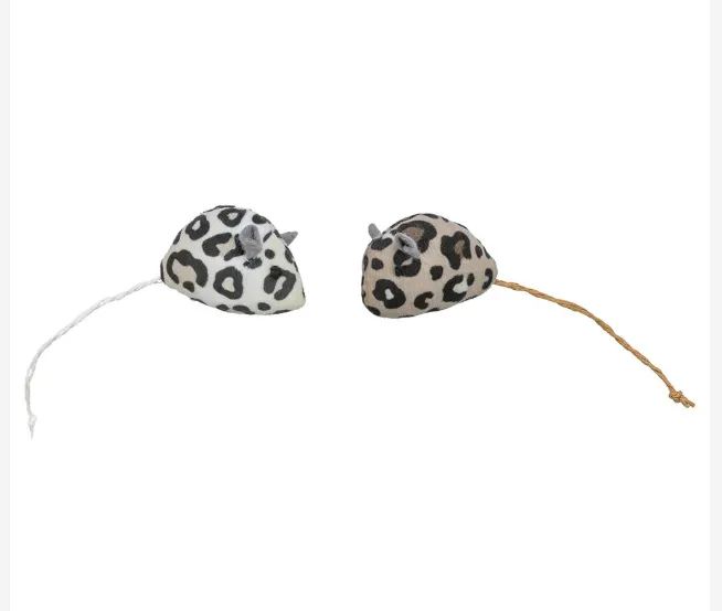 RATO EM PELUCIA/POLIESTER C/ CATNIP 5 CM (2 unid.)