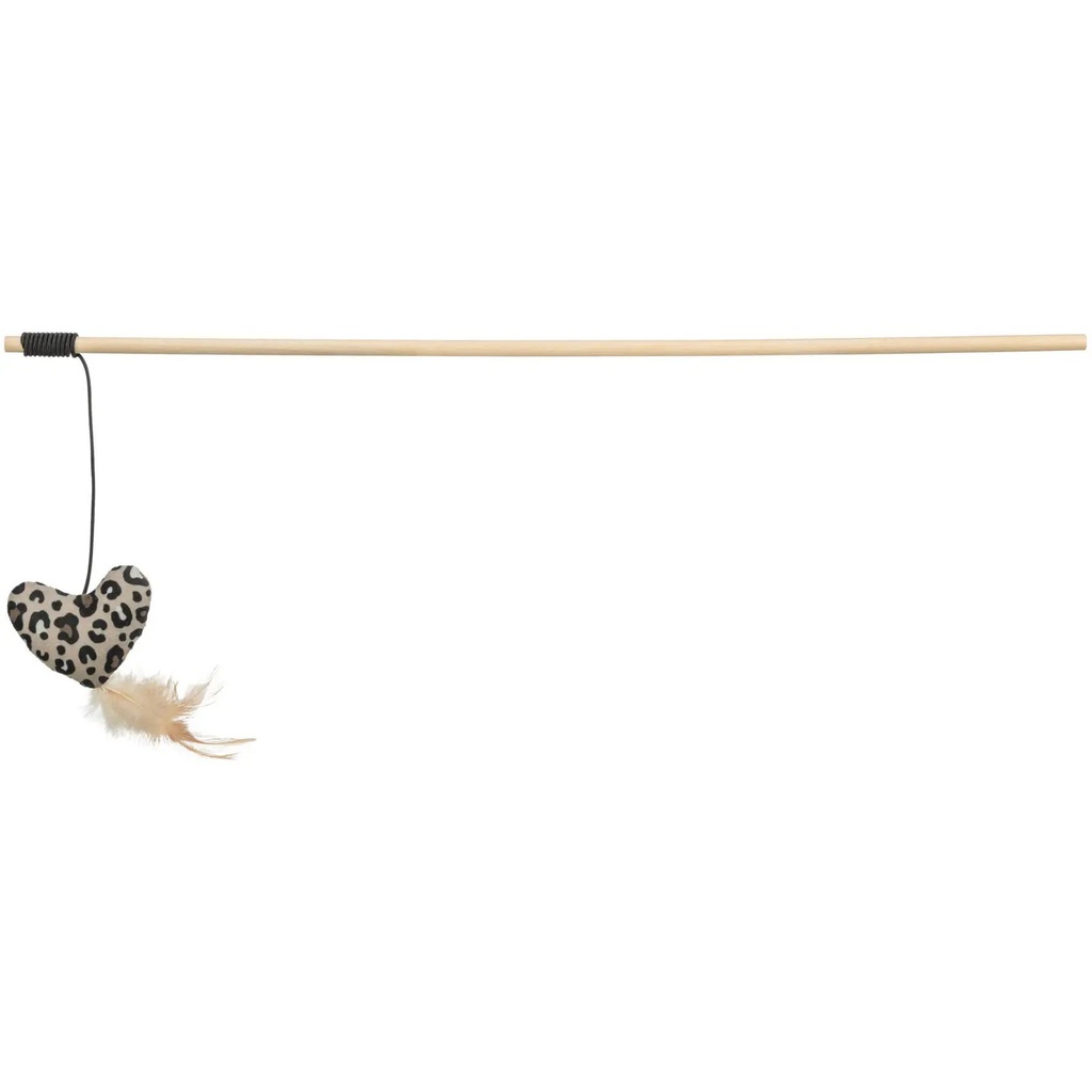Trixie Bastão de Madeira com Coração em Pelúcia e Catnip para Gato 50 cm