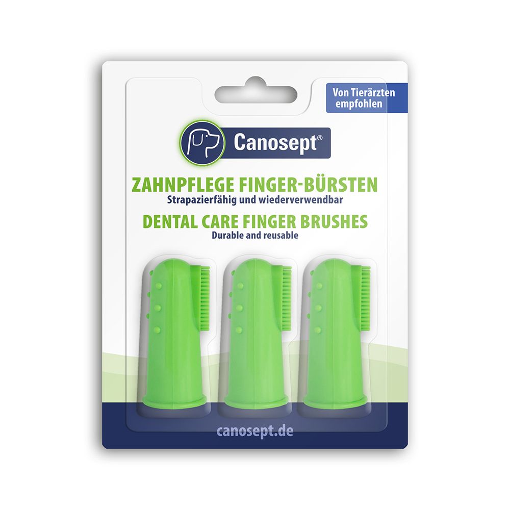 Canosept — Conjunto Escovas de Dentes para Dedo para Cão e Gato