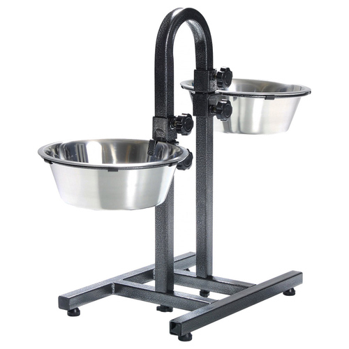 Suporte Duplo com Niveis Independentes Comedouro ou Bebedouro para Cão e Gato 2 × 2,8 l