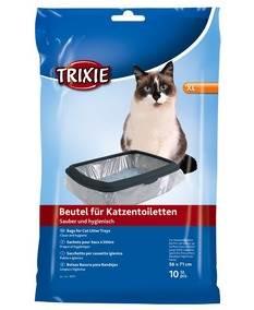 Sacos Plastico para Toilete XL (.. para bandeja ate) Acessório Sanitário para Gato 56 × 71 cm 10 un.