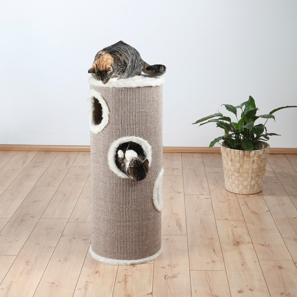 Tower Edoardo (Castanho/Creme) Arranhador para Gato 40 cm