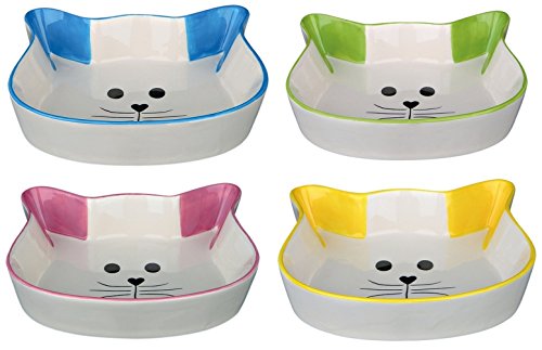 Gamela em Ceramica (Cara de Gato) / Comedouro ou Bebedouro 12 × 12 cm 0,25 l