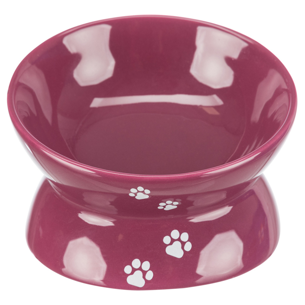 [TX24797] GAMELA ELEVADA EM CERAMICA P/GATOS 0,15 LT/ø 13 CM (FUCHSIA)