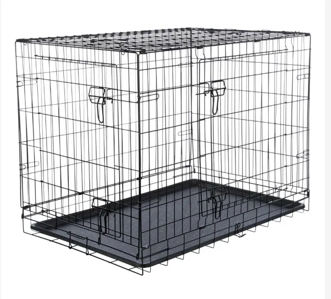TRANSP. ARAME (C/2 PORTAS) P/ CAES 93x69x62CM (PRETO)