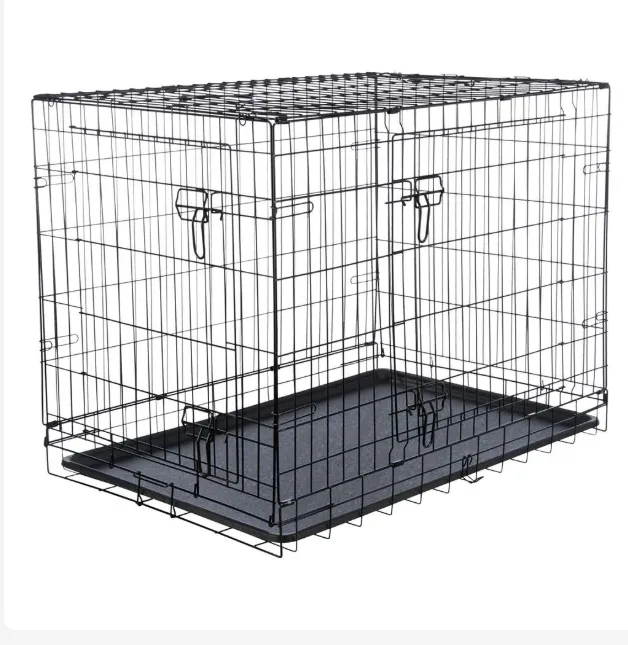 TRANSP. ARAME (C/2 PORTAS) P/ CAES 116x86x77CM (PRETO)