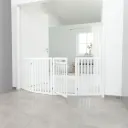TRIXIE Barreira para Cães com Porta, MDF, Branca, 60–160 × 81 cm