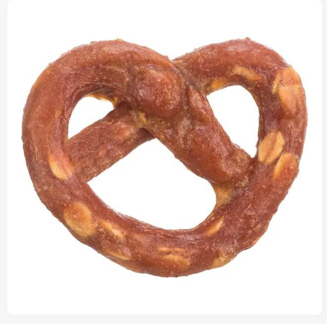MINI PRETZELS C/ FRANGO 6x4 CM/10 GR (100 unid.)