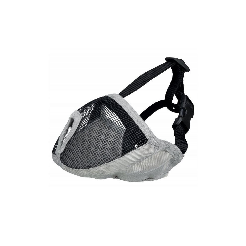 Açaime Polyester para Raças Focinho Curto — S (Cinzento) Acessório de Passeio para Cão