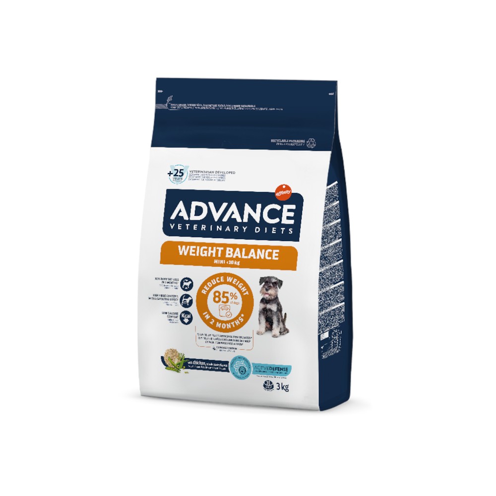 Advance Veterinary Diets Dog Weight Balance Mini Ração Seca para Cão 3 kg