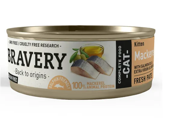 [BV90025] BRAVERY KITTEN MACKEREL (Lata 70 gr.) - 24 unid.