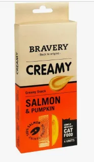 [BV88014] BRAVERY CREAMY SALMAO & ABOBORA (4 unid.) 56 GR