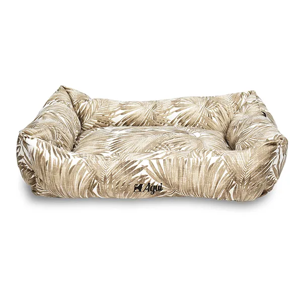 Agui Aloha Cama — Sand Brown para Cão e Gato 62 × 44 × 22 cm