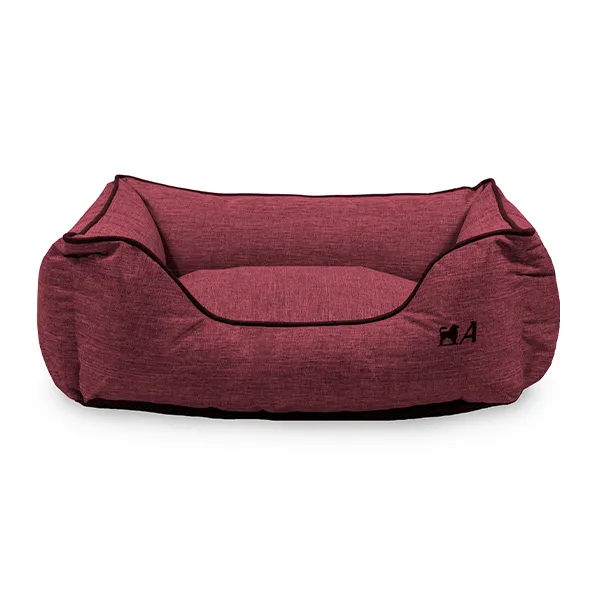 Agui Ember Waterproof Cama — Merlot Red para Cão e Gato 80 × 65 × 28 cm