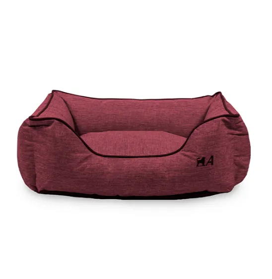 AGUI EMBER WATERPROOF BED - 100x80x30 CM - MERLOT RED