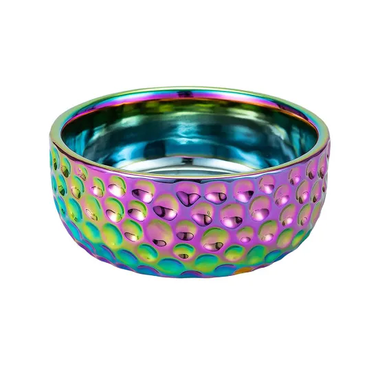 COMEDOURO MOON - CHROME 20x20x7 CM (1600ML)