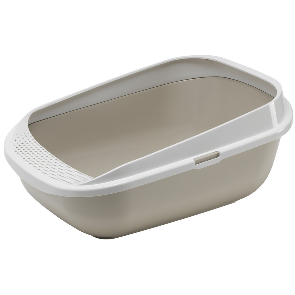 [MOD-C289-0330-0040] WC ABERTO C/ REBORDO "COMFY STEP" - 57,6x42,6x25,5 CM - WARM GREY