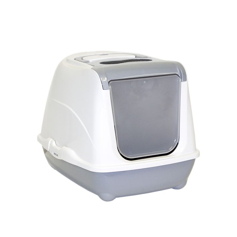 [MOD-C240-0330-0040] WC FECHADO "FLIP CAT JUMBO" - 57,8x43,9x41,5 CM - WARM GREY