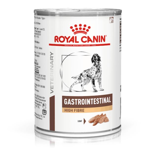 Royal Canin Vhn Dog Gastrointen High Fiber Alimento Dietético Húmido para Cão 410 g
