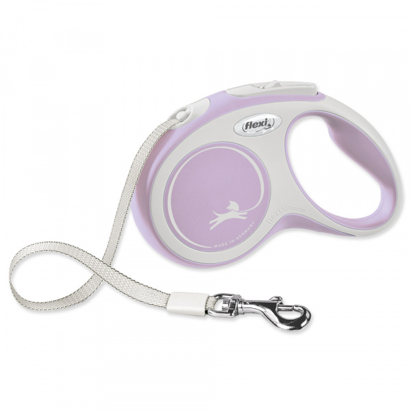 Flexi New Comfort S Fita Rosa Claro Acessório de Passeio para Cão 5 m