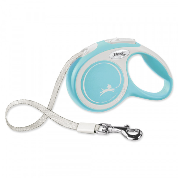 Flexi New Comfort XS Fita Azul Claro Acessório de Passeio para Cão 3 m
