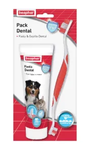 Beaphar Pack Dental Pasta + Escova para Cão e Gato 100 g