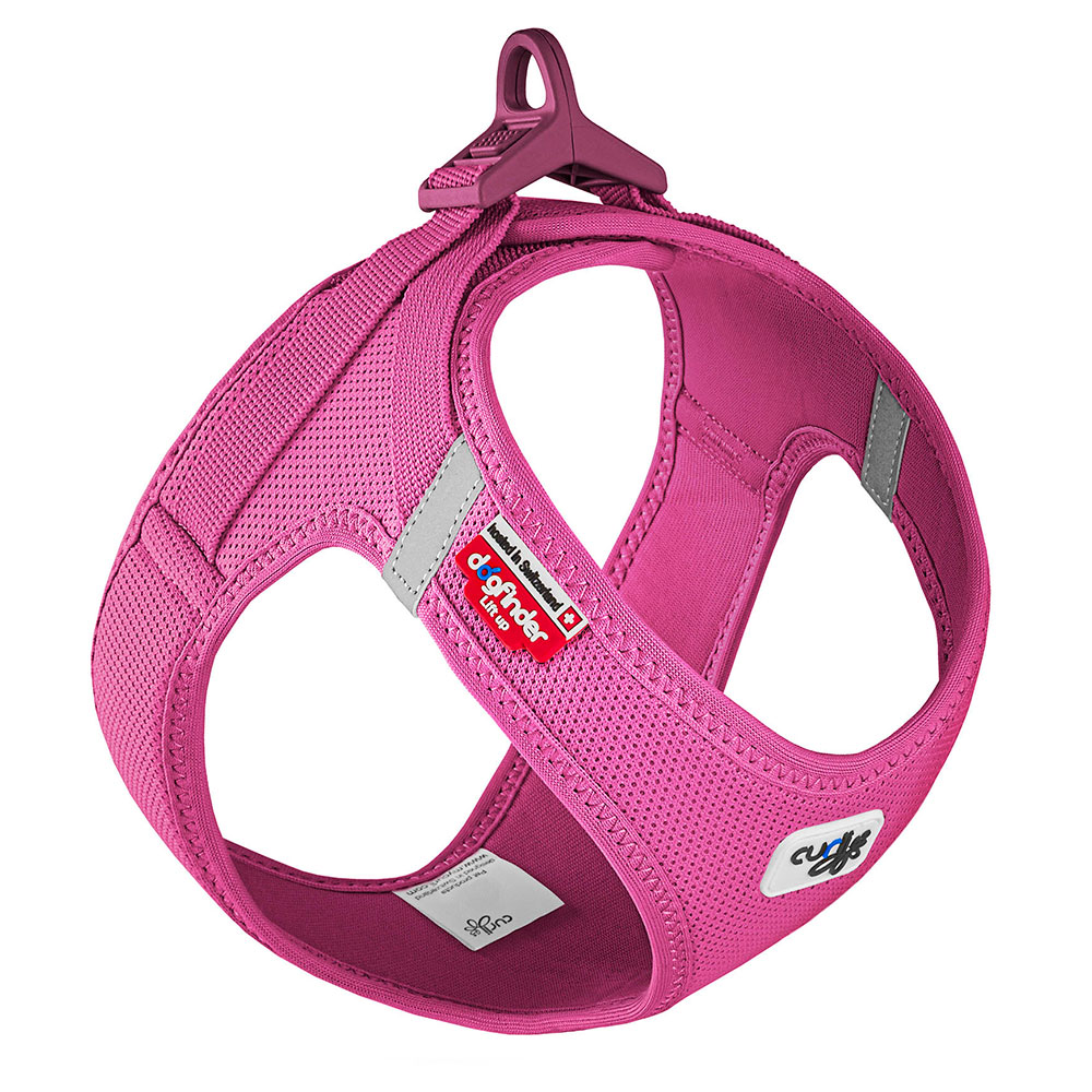 Curli Peitoral Curli Clasp Air-mesh Rosa Fuscia 2XS (Su2844) Acessório de Passeio para Cão