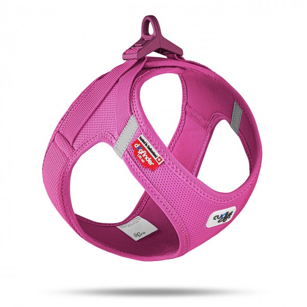 Curli Peitoral Curli Clasp Air-mesh Rosa Fuscia 3XS (Su2843) Acessório de Passeio para Cão