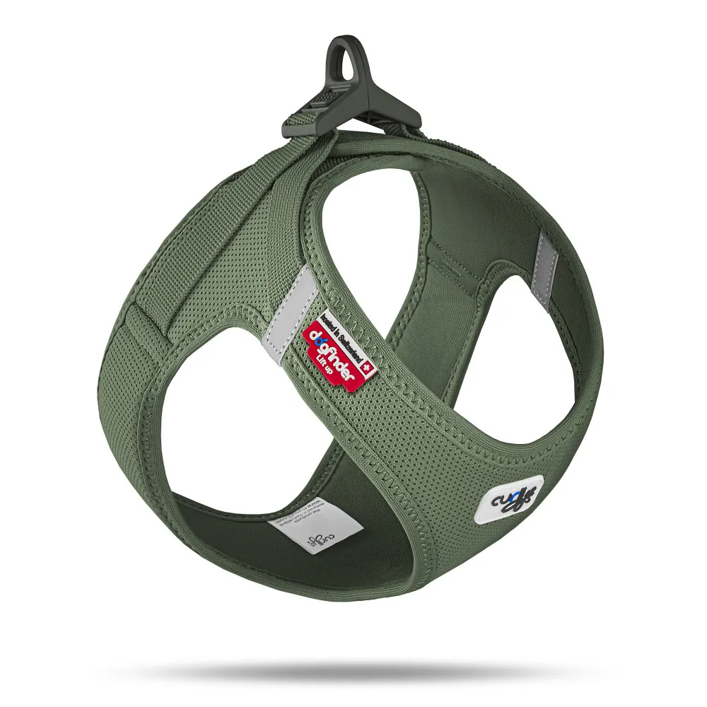 Curli Peitoral Curli Clasp Air-mesh Verde Escuro XL (Su2815) Acessório de Passeio para Cão