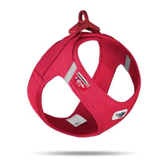 Curli Peitoral Curli Clasp Air-mesh Vermelho 2XS (Su2796) Acessório de Passeio para Cão
