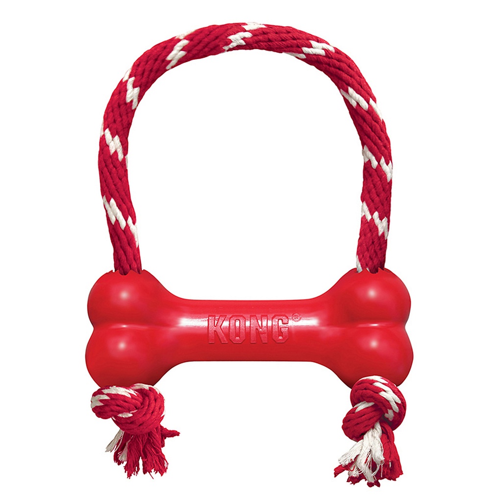 KONG Goodie Bone W/Rope Medium (Kr1e) Snack para Cão