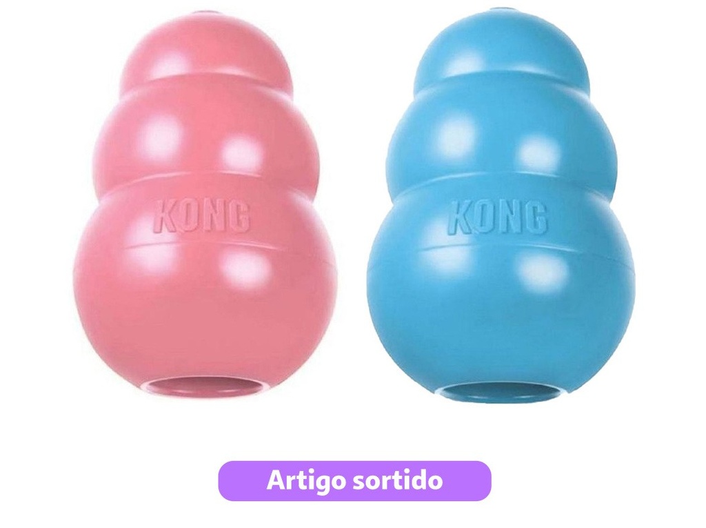 KONG Puppy Medium (Kp2e) Rosa Brinquedo para Cão