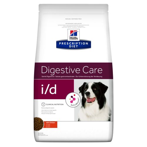 Hill's Prescription Diet i/d Cuidado Digestivo Ração Seca para cão com Frango Alimento Dietético Seco 12 kg